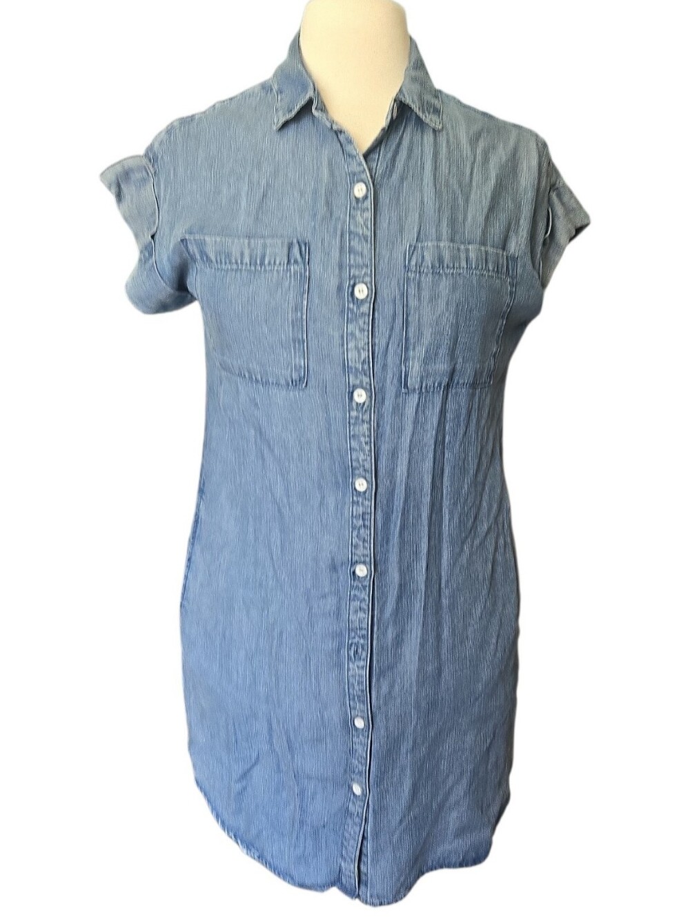 Velvet Heart Light Blue Denim Shirt Dress - XS